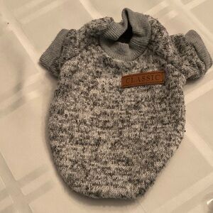 Classic Gray Dog Sweater